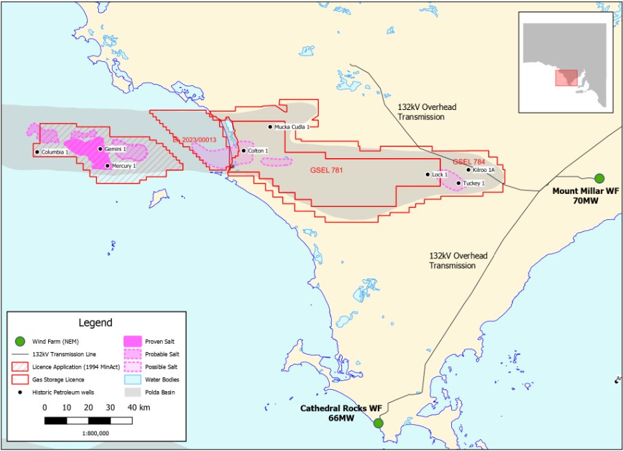 Polda Basin tenement map — GSEL 781 and GSEL 784 exploration licences